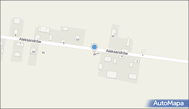 Aleksandrów, Aleksandrów, 4A, mapa Aleksandrów