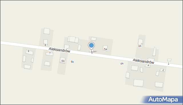 Aleksandrów, Aleksandrów, 5, mapa Aleksandrów