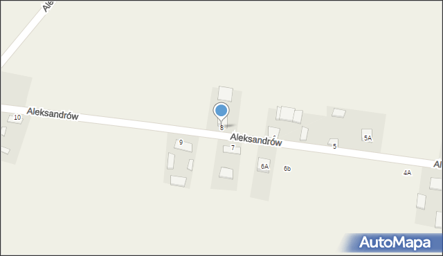 Aleksandrów, Aleksandrów, 8, mapa Aleksandrów