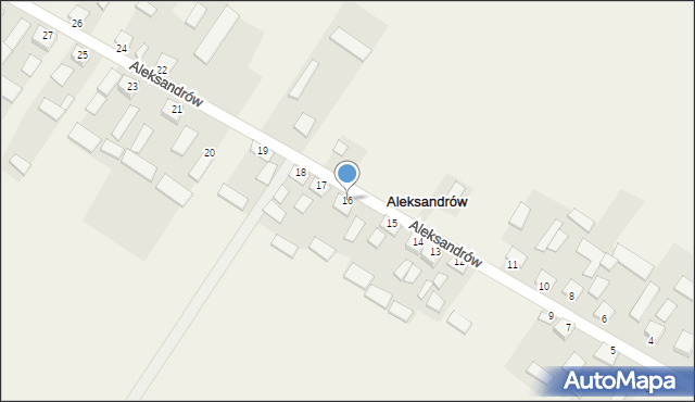 Aleksandrów, Aleksandrów, 16, mapa Aleksandrów