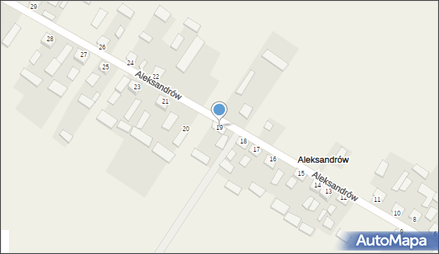 Aleksandrów, Aleksandrów, 19, mapa Aleksandrów