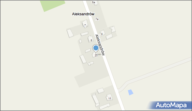 Aleksandrów, Aleksandrów, 10, mapa Aleksandrów