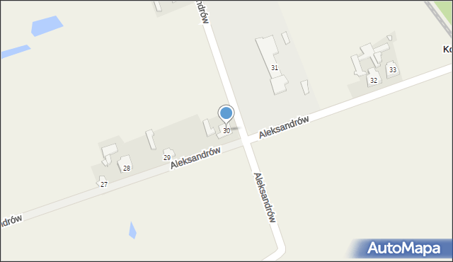 Aleksandrów, Aleksandrów, 30, mapa Aleksandrów