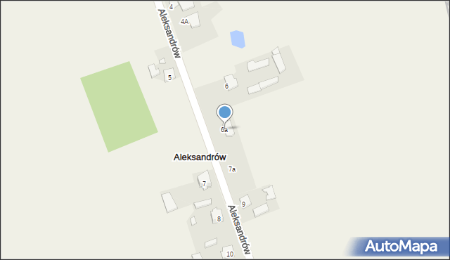 Aleksandrów, Aleksandrów, 6a, mapa Aleksandrów