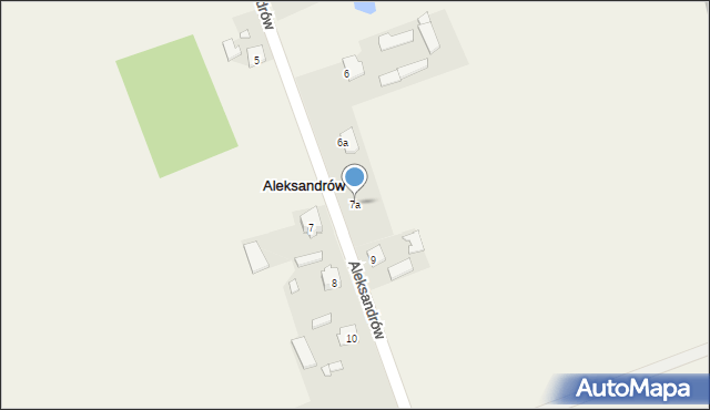 Aleksandrów, Aleksandrów, 7a, mapa Aleksandrów