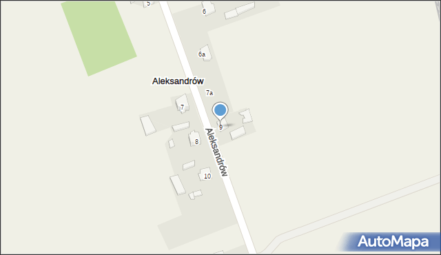 Aleksandrów, Aleksandrów, 9, mapa Aleksandrów