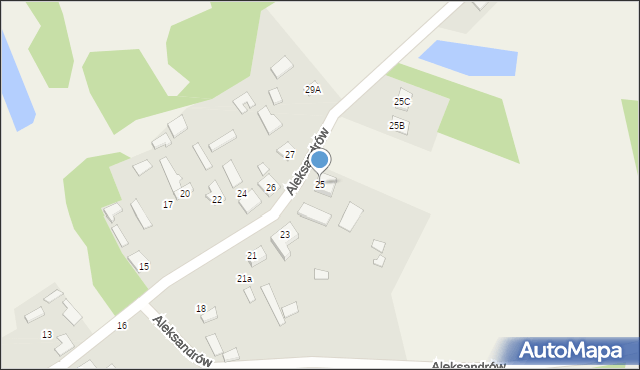Aleksandrów, Aleksandrów, 25, mapa Aleksandrów