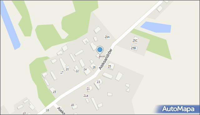 Aleksandrów, Aleksandrów, 27, mapa Aleksandrów