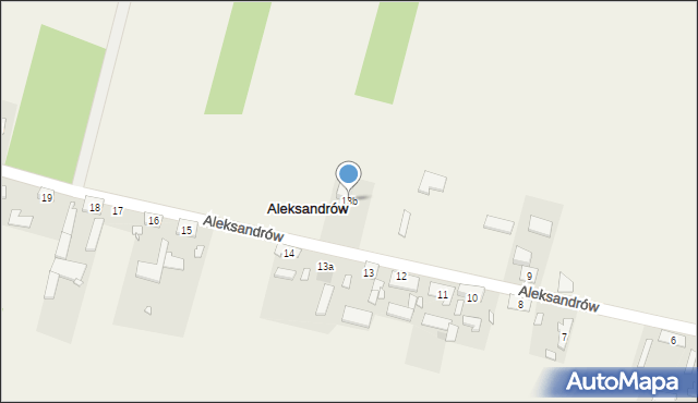 Aleksandrów, Aleksandrów, 13b, mapa Aleksandrów