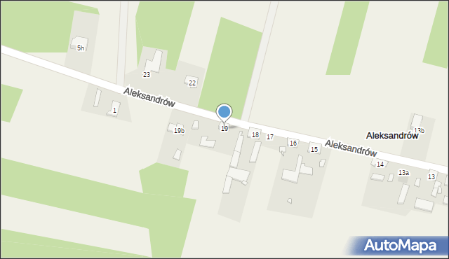 Aleksandrów, Aleksandrów, 19, mapa Aleksandrów