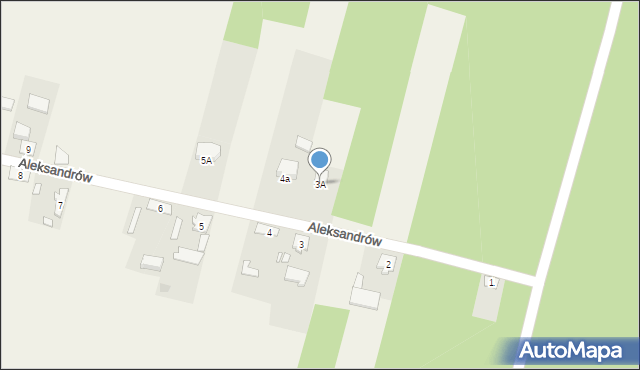 Aleksandrów, Aleksandrów, 3A, mapa Aleksandrów