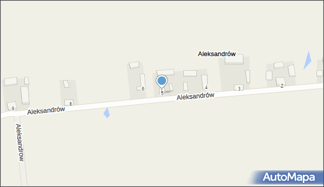 Aleksandrów, Aleksandrów, 5, mapa Aleksandrów