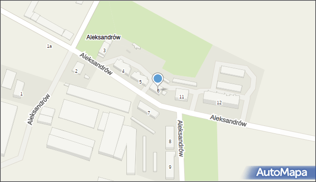 Aleksandrów, Aleksandrów, 6, mapa Aleksandrów