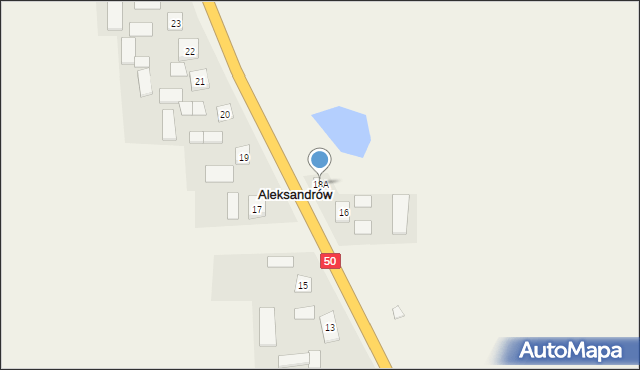 Aleksandrów, Aleksandrów, 18A, mapa Aleksandrów