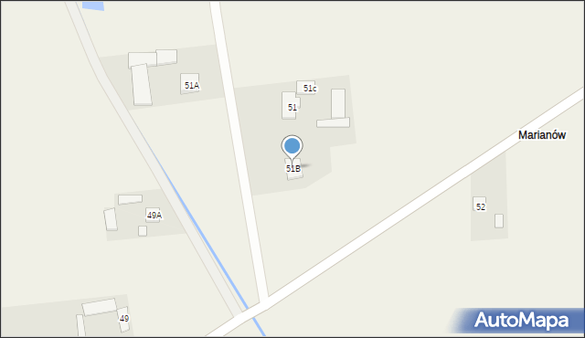 Aleksandrów, Aleksandrów, 51B, mapa Aleksandrów