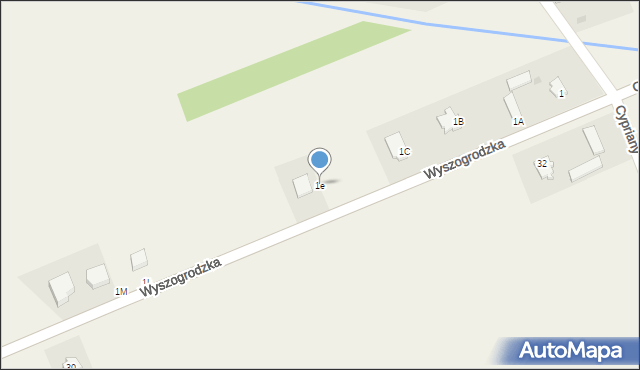 Aleksandrów, Aleksandrów, 1e, mapa Aleksandrów