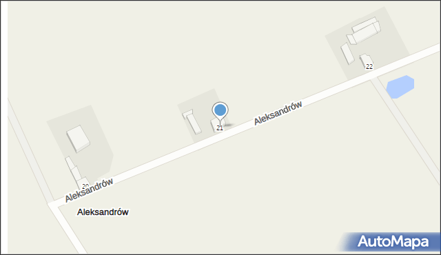 Aleksandrów, Aleksandrów, 21, mapa Aleksandrów