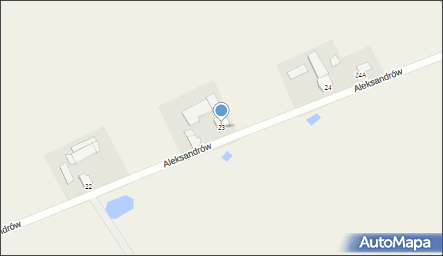 Aleksandrów, Aleksandrów, 23, mapa Aleksandrów