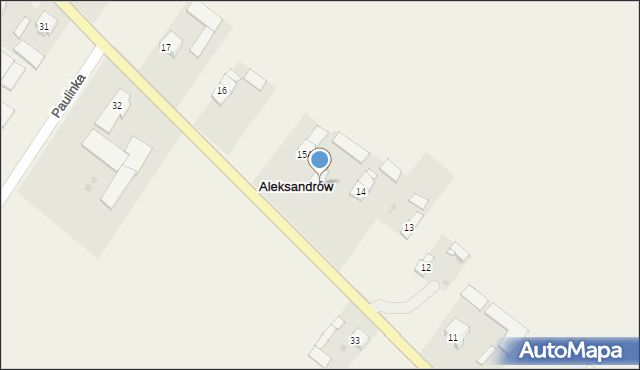 Aleksandrów, Aleksandrów, 15, mapa Aleksandrów