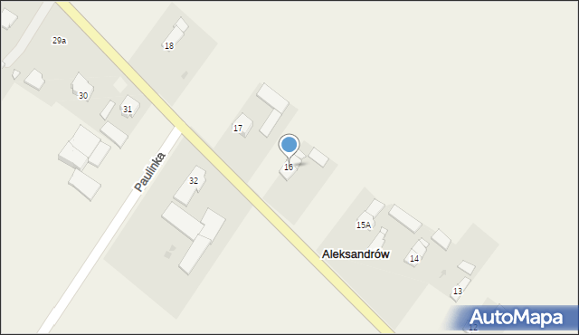 Aleksandrów, Aleksandrów, 16, mapa Aleksandrów