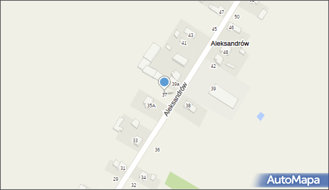 Aleksandrów, Aleksandrów, 37, mapa Aleksandrów