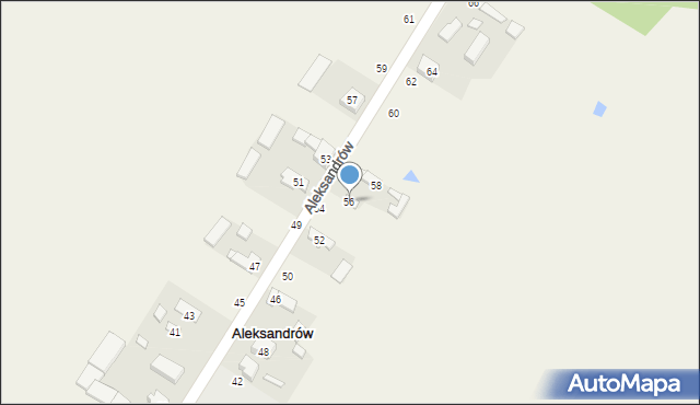 Aleksandrów, Aleksandrów, 56, mapa Aleksandrów