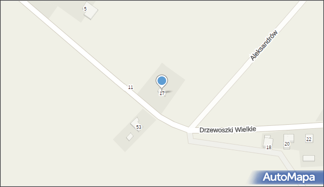 Aleksandrów, Aleksandrów, 17, mapa Aleksandrów