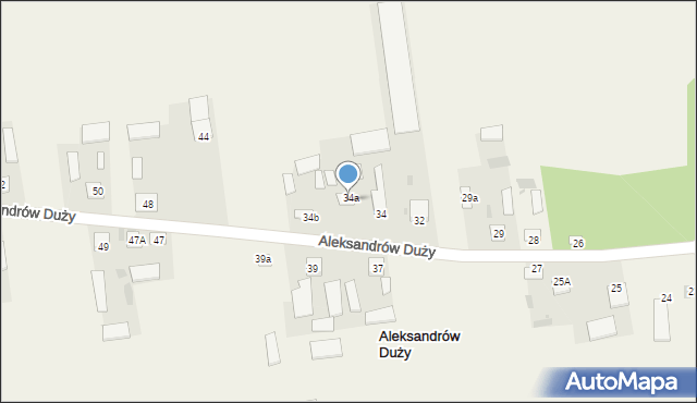 Aleksandrów Duży, Aleksandrów Duży, 36, mapa Aleksandrów Duży