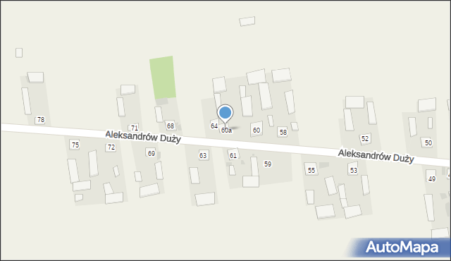 Aleksandrów Duży, Aleksandrów Duży, 60a, mapa Aleksandrów Duży