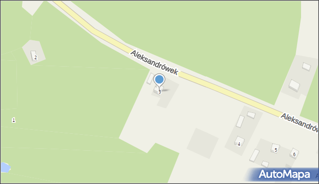 Aleksandrówek, Aleksandrówek, 3, mapa Aleksandrówek