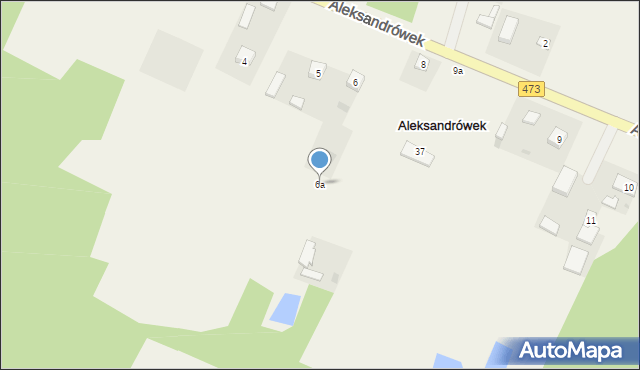 Aleksandrówek, Aleksandrówek, 6a, mapa Aleksandrówek