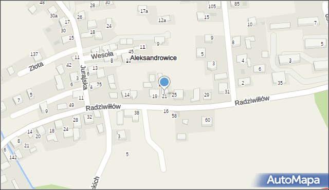 Aleksandrowice, Aleksandrowice, 124, mapa Aleksandrowice