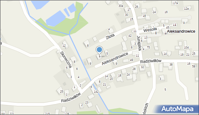 Aleksandrowice, Aleksandrowice, 155, mapa Aleksandrowice