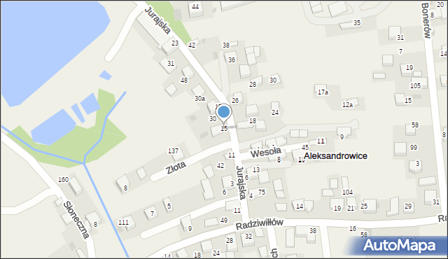 Aleksandrowice, Aleksandrowice, 29a, mapa Aleksandrowice