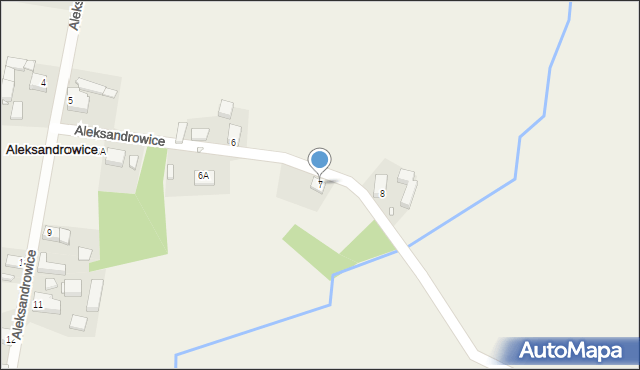 Aleksandrowice, Aleksandrowice, 7, mapa Aleksandrowice