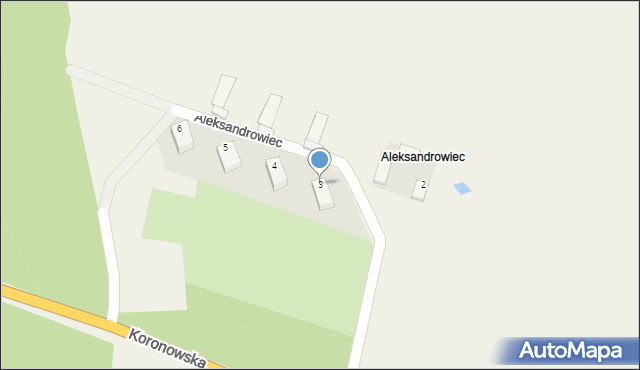 Aleksandrowiec, Aleksandrowiec, 3, mapa Aleksandrowiec