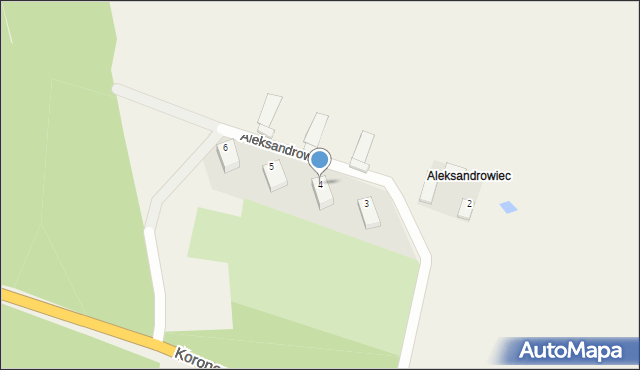 Aleksandrowiec, Aleksandrowiec, 4, mapa Aleksandrowiec