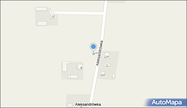 Aleksandrówka, Aleksandrówka, 10, mapa Aleksandrówka