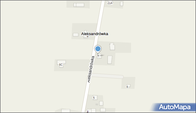 Aleksandrówka, Aleksandrówka, 7, mapa Aleksandrówka