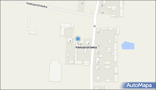 Aleksandrówka, Aleksandrówka, 7, mapa Aleksandrówka