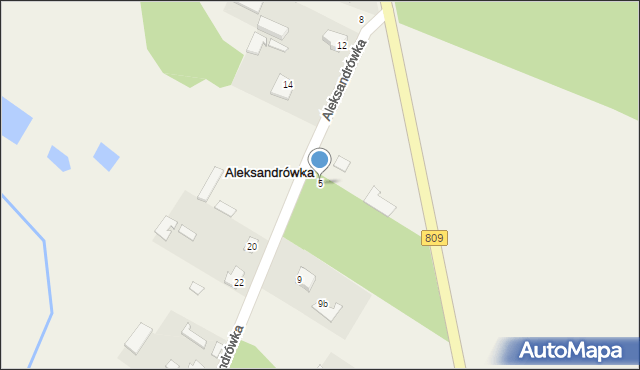 Aleksandrówka, Aleksandrówka, 5, mapa Aleksandrówka