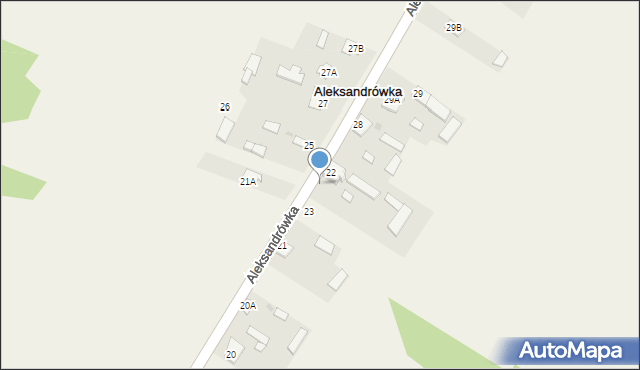 Aleksandrówka, Aleksandrówka, 24, mapa Aleksandrówka