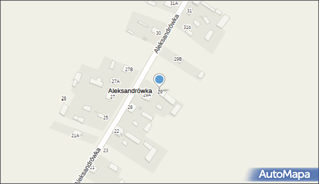 Aleksandrówka, Aleksandrówka, 29, mapa Aleksandrówka