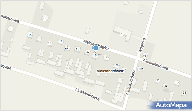 Aleksandrówka, Aleksandrówka, 24, mapa Aleksandrówka