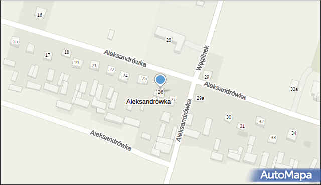 Aleksandrówka, Aleksandrówka, 26, mapa Aleksandrówka