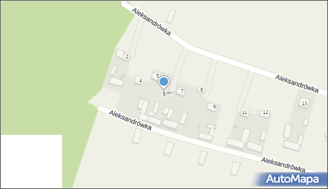 Aleksandrówka, Aleksandrówka, 6, mapa Aleksandrówka