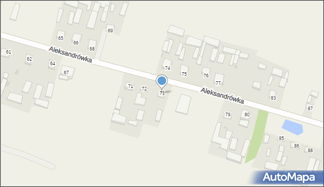 Aleksandrówka, Aleksandrówka, 73, mapa Aleksandrówka