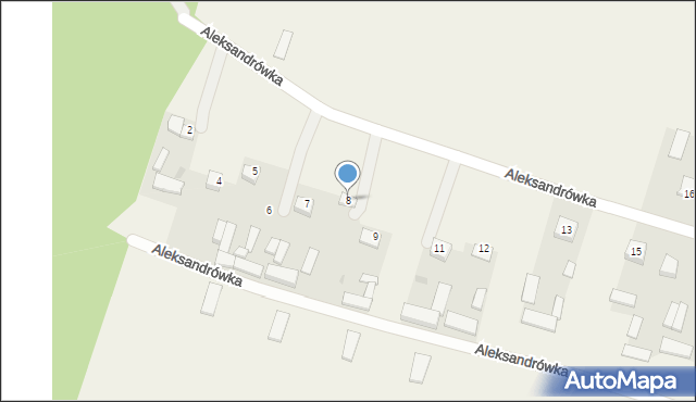 Aleksandrówka, Aleksandrówka, 8, mapa Aleksandrówka