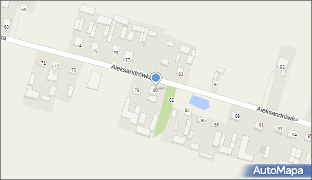 Aleksandrówka, Aleksandrówka, 80, mapa Aleksandrówka