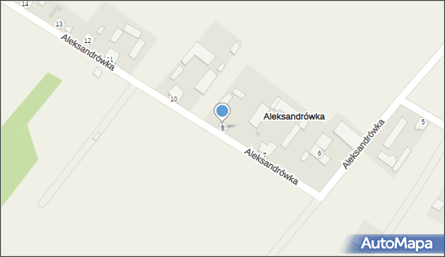 Aleksandrówka, Aleksandrówka, 8, mapa Aleksandrówka